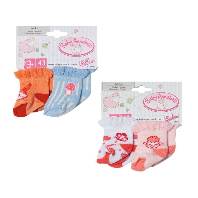 Zapf Creation Puppenkleidung Baby Annabell Socken 43cm 2fach sortiert