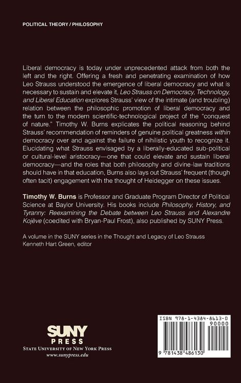 Produktbild: Leo Strauss on Democracy, Technology, and Liberal Education