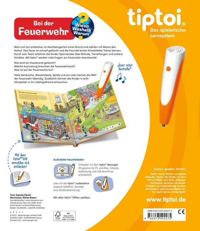 Tiptoi® Wieso? Weshalb? Warum? - Bei der Feuerwehr