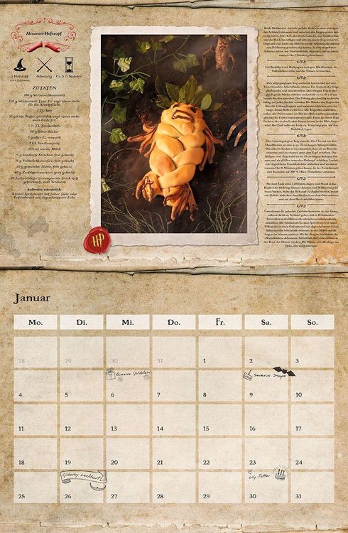 Produktbild: Der inoffizielle K&uuml;chenkalender f&uuml;r Harry Potter Fans 2027