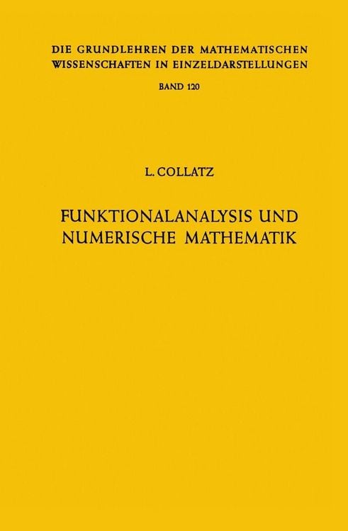 Produktbild: Funktionalanalysis und Numerische Mathematik