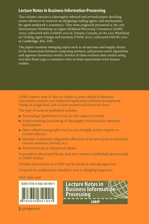 Produktbild: Agent-Mediated Electronic Commerce. Designing Trading Strategies and Mechanisms for Electronic Markets