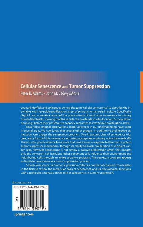 Produktbild: Cellular Senescence and Tumor Suppression