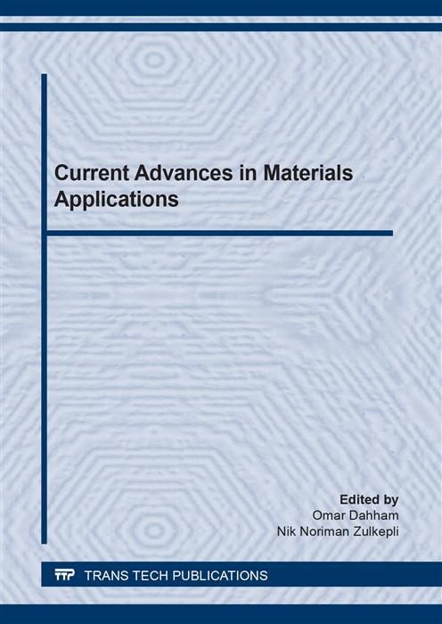 Produktbild: Current Advances in Materials Applications (special topic edition)