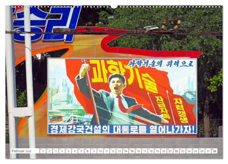 Produktbild: NORDKOREA Das Reich des Kim Jong-un (Wandkalender 2026 DIN A2 quer), CALVENDO Monatskalender