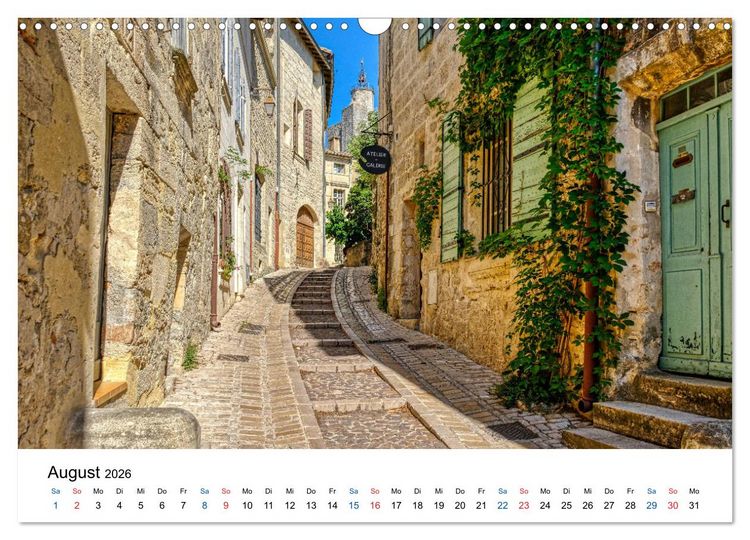 Produktbild: Uz&eacute;s - Charmante Kleinstadt im Gard (Wandkalender 2026 DIN A3 quer), CALVENDO Monatskalender