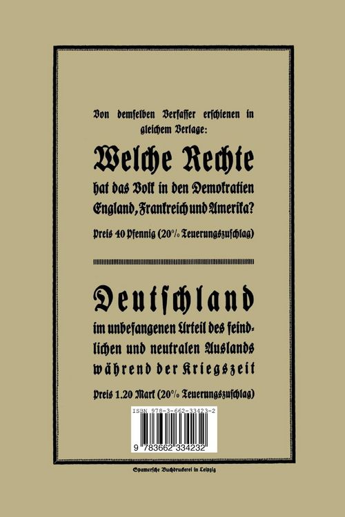 Produktbild: Unsere Feinde im unbefangenen Urteil ihrer selbst und des neutralen Auslandes w&auml;hrend der Kriegszeit