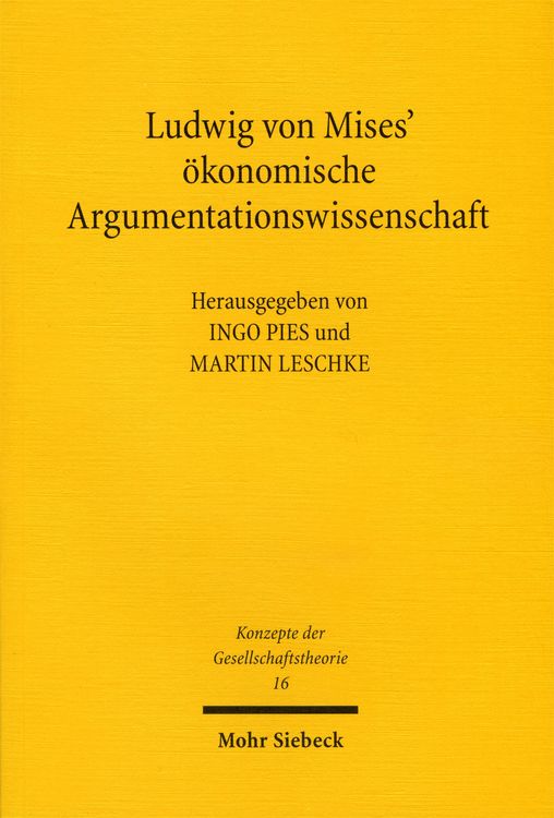 Produktbild: Ludwig von Mises' &ouml;konomische Argumentationswissenschaft