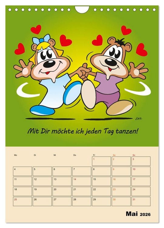 Produktbild: Ein Jahr mit Dir! (Wandkalender 2026 DIN A4 hoch), CALVENDO Monatskalender
