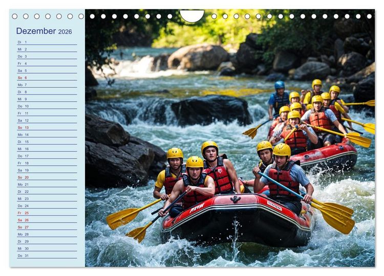 Produktbild: KI Aqua-Emotionen - Ein Jahr voller Wassersport (Wandkalender 2026 DIN A4 quer), CALVENDO Monatskalender