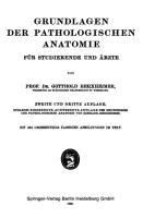 Produktbild: Grundlagen der Pathologischen Anatomie