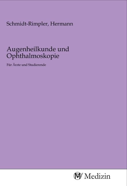Produktbild: Augenheilkunde und Ophthalmoskopie