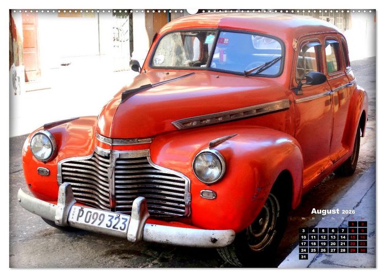 Produktbild: Chevy 1940-1941 - Mit 80 plus unterwegs in Kuba (hochwertiger Premium Wandkalender 2026 DIN A2 quer), Kunstdruck in Hochglanz