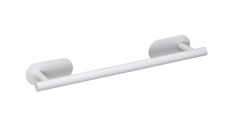 Produktbild: Turbo-Loc&reg; Badetuchstange Uno Mod. Orea White matt, 40 cm, aus rostfreiem Edelstahl