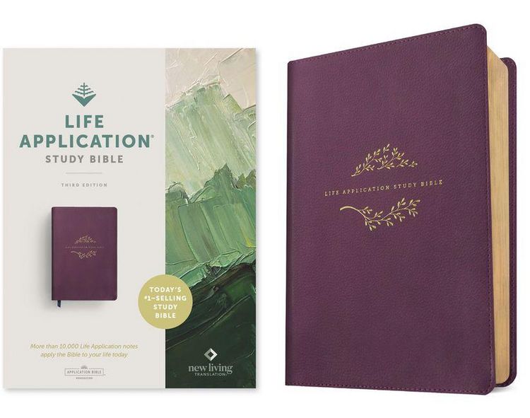 Produktbild: NLT Life Application Study Bible, Third Edition (Leatherlike, Purple, Red Letter)