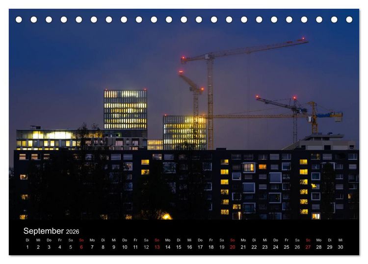 Produktbild: Baustellen (Tischkalender 2026 DIN A5 quer), CALVENDO Monatskalender