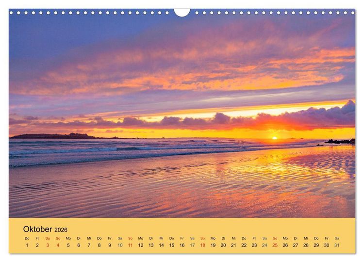 Produktbild: Sonnenunterg&auml;nge an der Atlantikk&uuml;ste (Wandkalender 2026 DIN A3 quer), CALVENDO Monatskalender