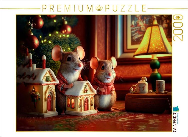 Produktbild: CALVENDO Puzzle Frohe Weihnachten | 2000 Teile Lege-Gr&ouml;&szlig;e 90x67cm Foto-Puzzle f&uuml;r gl&uuml;ckliche Stunden