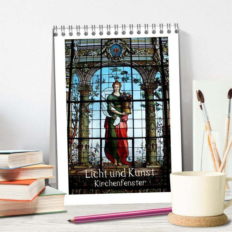 Produktbild: Licht und Kunst (Tischkalender 2026 DIN A5 hoch), CALVENDO Monatskalender