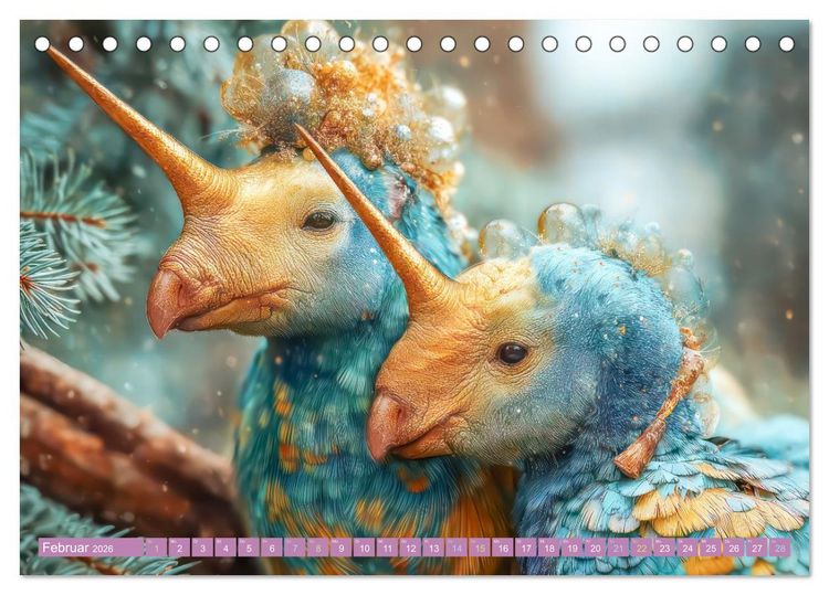 Produktbild: Humorvolle tierische Sch&ouml;pfungen - Hybridtiere (Tischkalender 2026 DIN A5 quer), CALVENDO Monatskalender