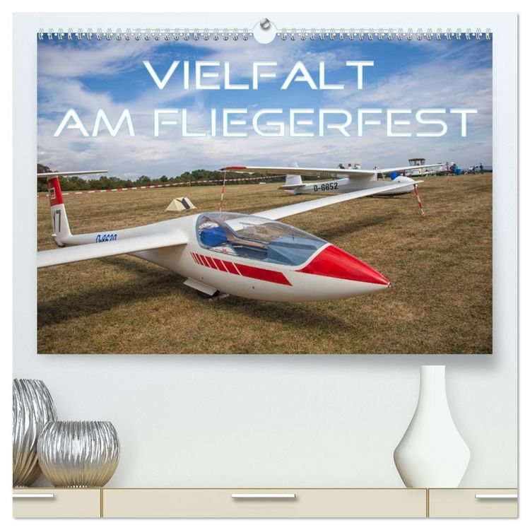 Produktbild: Vielfalt am Fliegerfest (hochwertiger Premium Wandkalender 2026 DIN A2 quer), Kunstdruck in Hochglanz