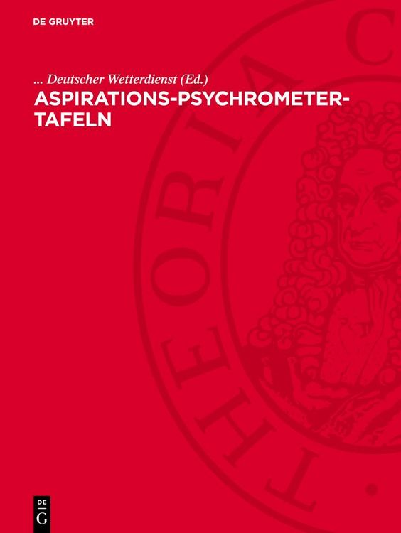 Produktbild: Aspirations-Psychrometer-Tafeln