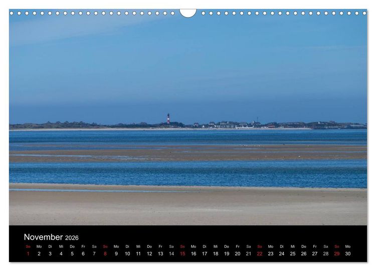 Produktbild: Amrumer Impressionen (Wandkalender 2026 DIN A3 quer), CALVENDO Monatskalender