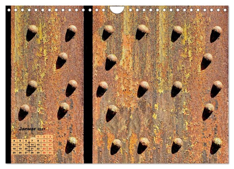 Produktbild: Metallwelt (Wandkalender 2027 DIN A4 quer), CALVENDO Monatskalender