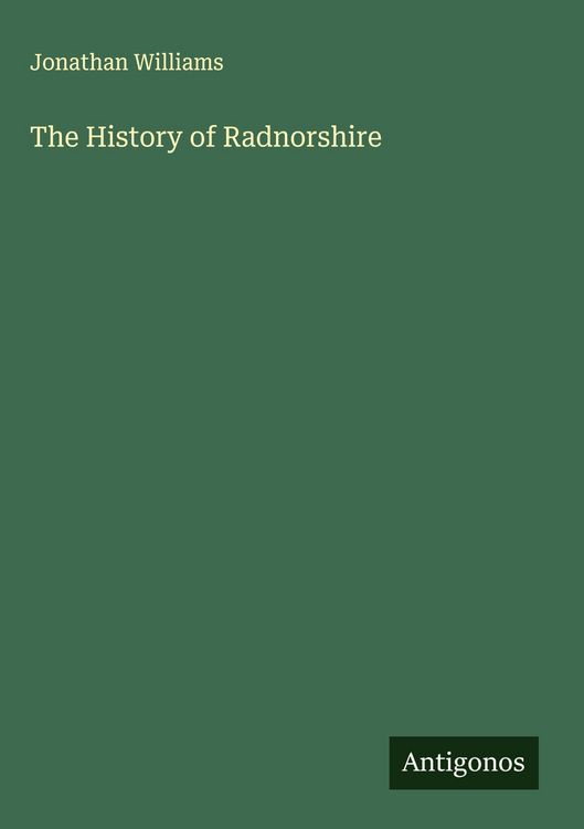 Produktbild: The History of Radnorshire