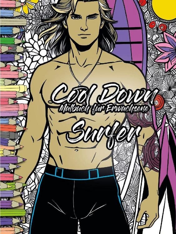 Produktbild: Cool Down | Malbuch f&uuml;r Erwachsene: Surfer