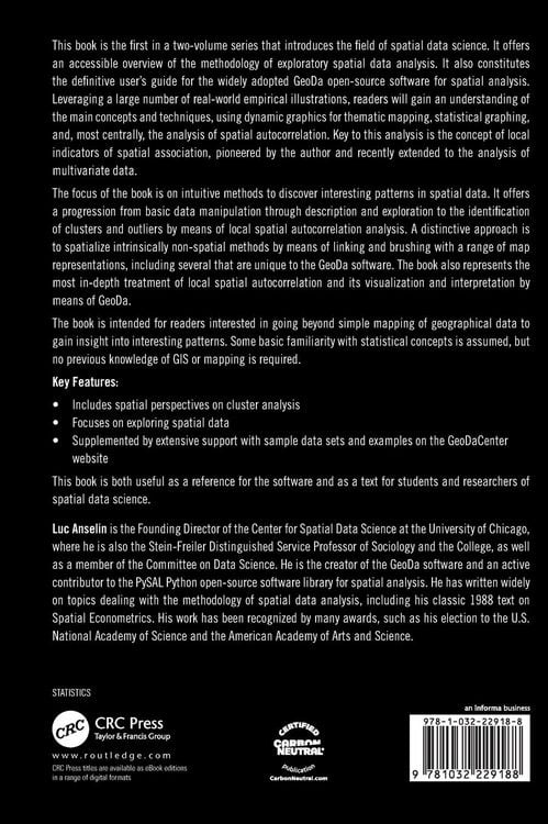 Produktbild: An Introduction to Spatial Data Science with GeoDa