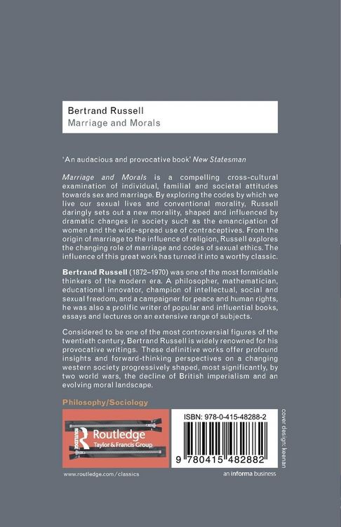 Produktbild: Marriage and Morals