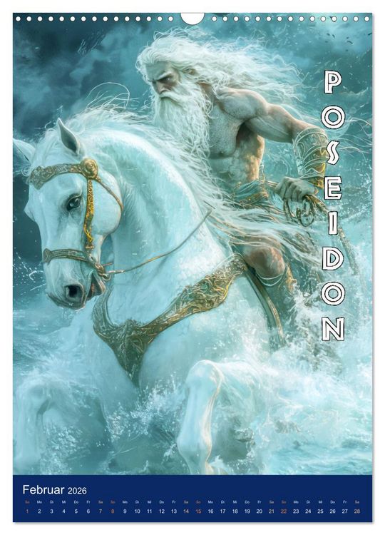 Produktbild: Zeus - Umringt von griechischen G&ouml;ttern (Wandkalender 2026 DIN A3 hoch), CALVENDO Monatskalender