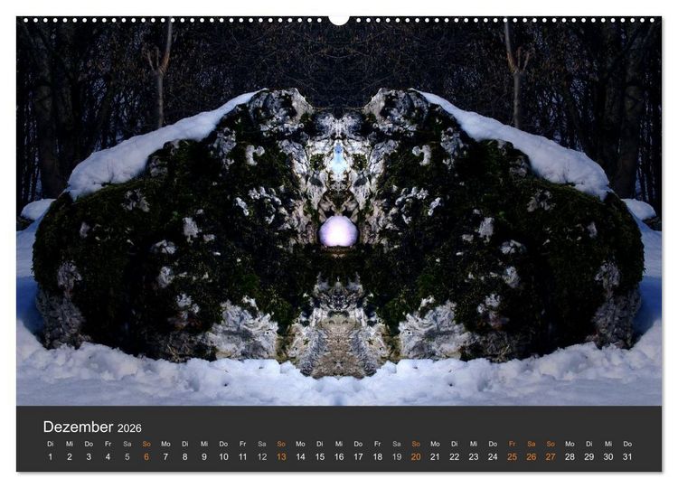 Produktbild: Spiegelwelten - Im Reich der Naturwesen (Wandkalender 2026 DIN A2 quer), CALVENDO Monatskalender