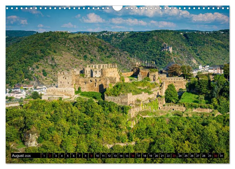 Produktbild: Burgen und Festungen am Mittelrhein (Wandkalender 2026 DIN A3 quer), CALVENDO Monatskalender