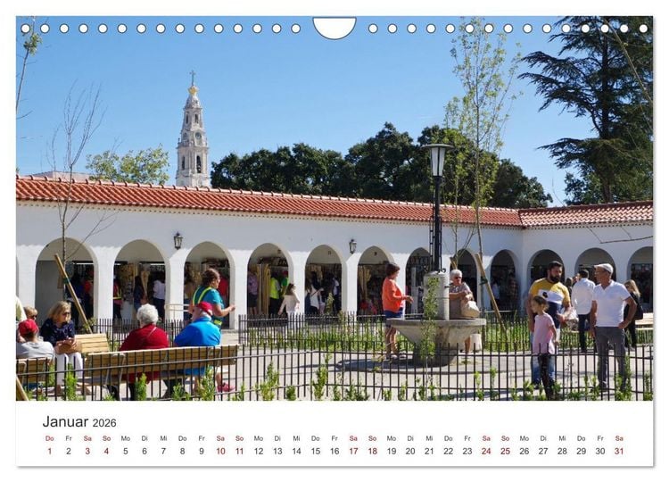 Produktbild: Fatima: Ein Besuch in Portugals heiligem Herz (Wandkalender 2026 DIN A4 quer), CALVENDO Monatskalender