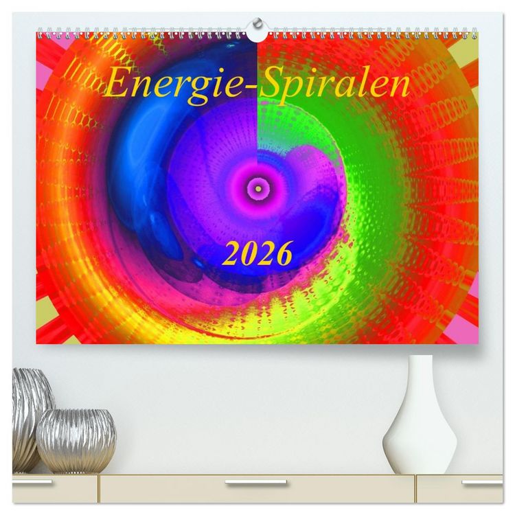 Produktbild: Energie-Spiralen 2026 (hochwertiger Premium Wandkalender 2026 DIN A2 quer), Kunstdruck in Hochglanz