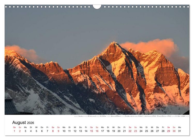 Produktbild: Solo Khumbu (Wandkalender 2026 DIN A3 quer), CALVENDO Monatskalender