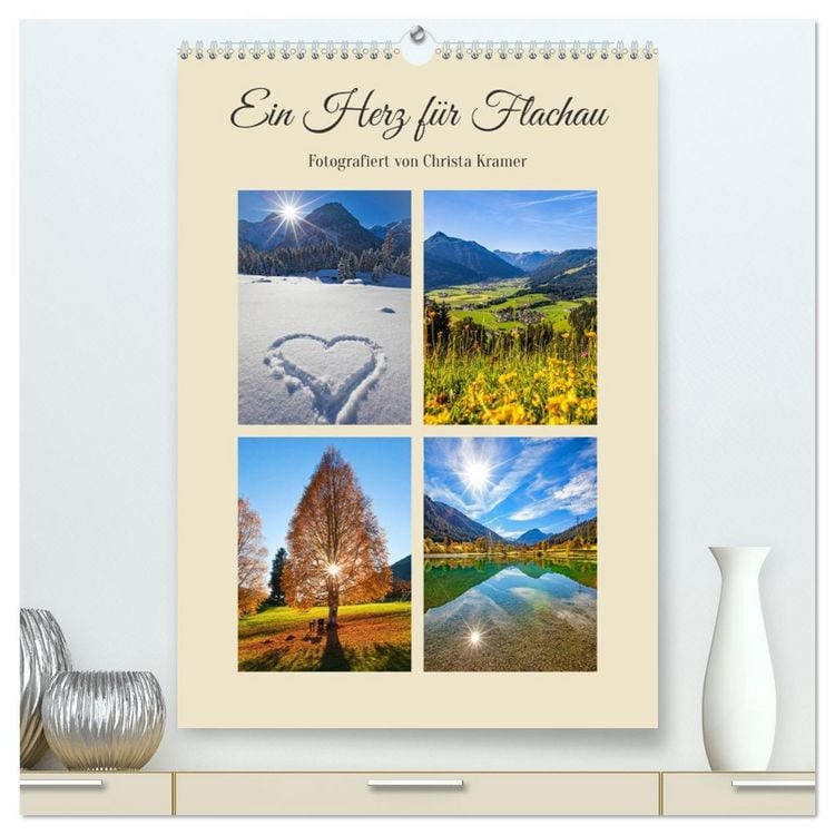 Produktbild: Ein Herz f&uuml;r Flachau (hochwertiger Premium Wandkalender 2026 DIN A2 hoch), Kunstdruck in Hochglanz
