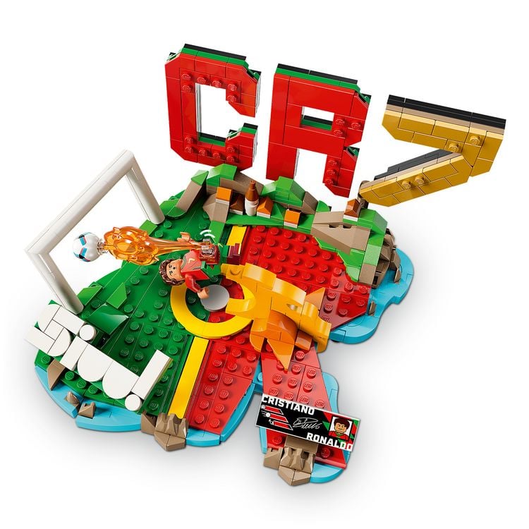 Produktbild: LEGO Editions 43012 Cristiano Ronaldo, Fu&szlig;ball-Highlights, Fu&szlig;ball-Deko; Bauset f&uuml;r Kinder