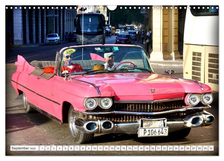 Produktbild: BEST OF CADILLAC - Traumschiff mit Bar und Flossen (Wandkalender 2026 DIN A3 quer), CALVENDO Monatskalender