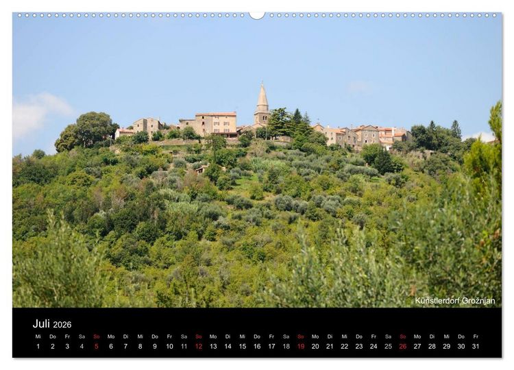 Produktbild: ISTRIEN - Die Perle Kroatiens (Wandkalender 2026 DIN A2 quer), CALVENDO Monatskalender