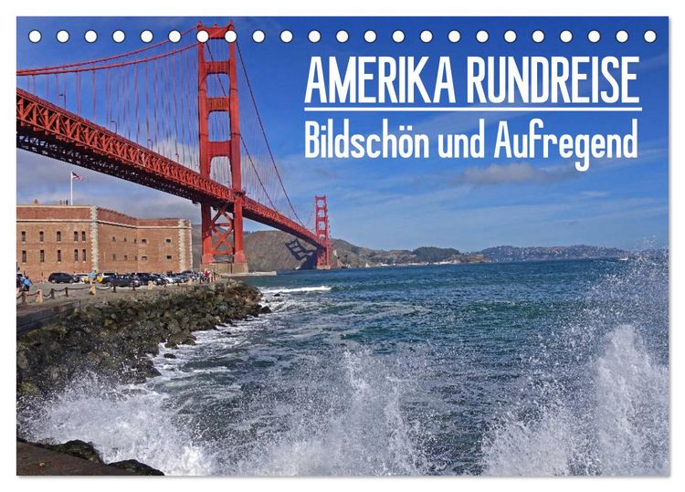 Produktbild: AMERIKA RUNDREISE Bildsch&ouml;n und Aufregend. Entdecke den S&uuml;dwesten der USA (Tischkalender 2026 DIN A5 quer), CALVENDO Monatskalender