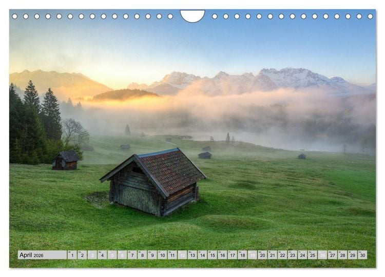 Produktbild: Wundersch&ouml;nes Bayern (Wandkalender 2026 DIN A4 quer), CALVENDO Monatskalender