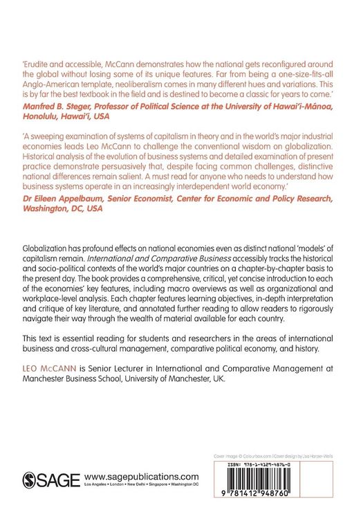 Produktbild: International and Comparative Business