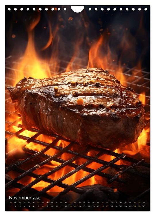 Produktbild: Meat Lovers - K&ouml;stliche Grill Abenteuer (Wandkalender 2026 DIN A4 hoch), CALVENDO Monatskalender
