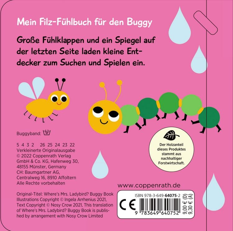 Produktbild: Mein Filz-F&uuml;hlbuch f&uuml;r den Buggy: Kuckuck, kleiner K&auml;fer!