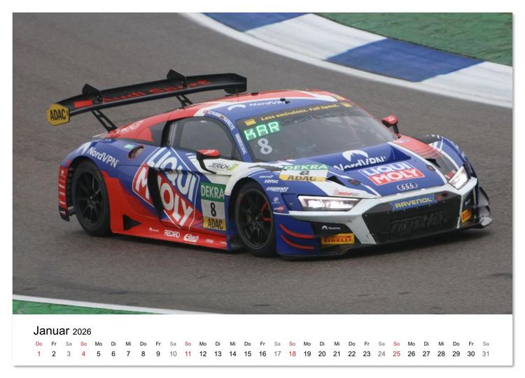 Produktbild: Die Vier Ringe im Motorsport (Wandkalender 2026 DIN A4 quer), CALVENDO Monatskalender