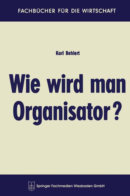 Produktbild: Wie wird man Organisator?