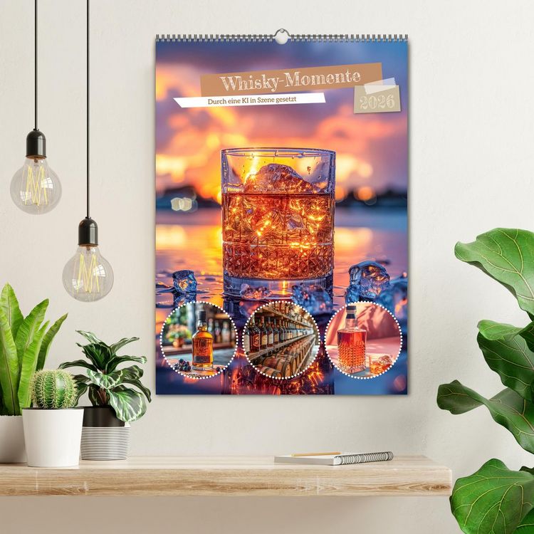 Produktbild: Whisky-Momente (Wandkalender 2026 DIN A2 hoch), CALVENDO Monatskalender